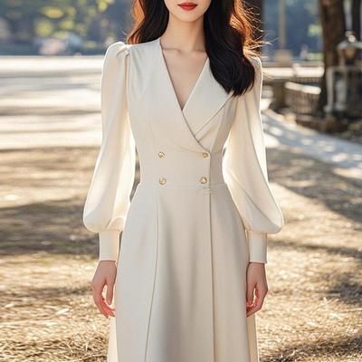 胖mm冷淡系独特别致收腰长裙女