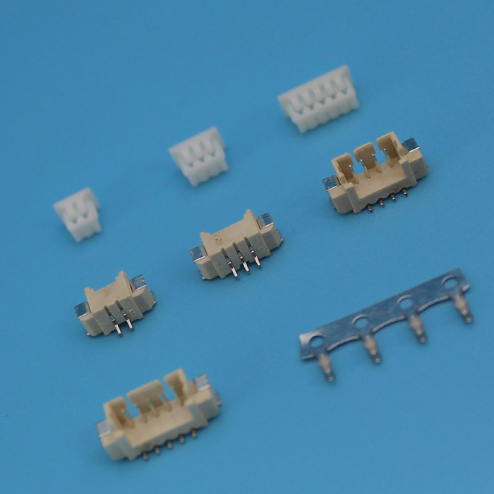 MH 1.25 间距 PCB板线对板 电子接插件连接器 卧贴+孔座+端子