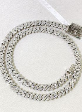 ICEBLING8MM纯银莫桑古巴链