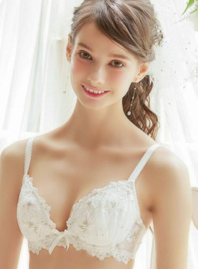 【买文胸送内裤】RisaMagli文胸内衣薄1型圆盘大钢圈零鸡心GH566