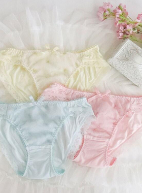 日本Risa Magli花舞低腰三角裤舒适少女性感内裤蕾丝优丽娜娜821