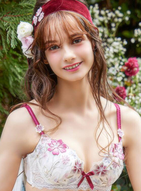 【买文胸送内裤】日本Risa Magli文胸女内衣薄2型圆盘胸红蓝紫561