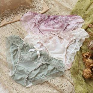 内裤 丝滑蕾丝性感三角裤 29元 日本RisaMagli低腰内裤 552 秒杀