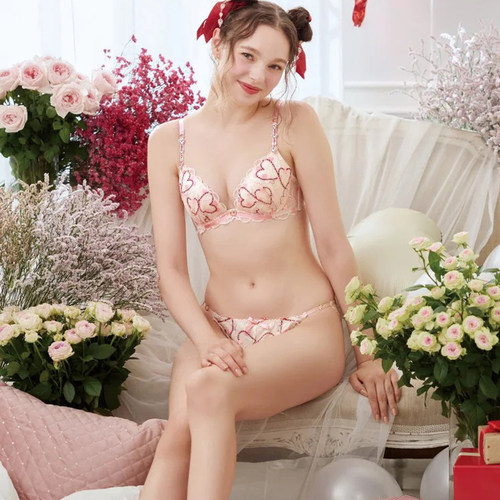 优丽娜娜情人节爱心主题文胸