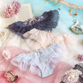 Risa 蓝粉灰261 性感少女士蕾丝低腰内裤 Magli优丽娜娜裙式 三角裤