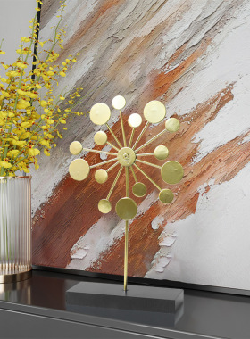 轻奢铁艺简约缤纷泡泡金属摆件民宿家居样板房酒柜玄关铁艺装饰品