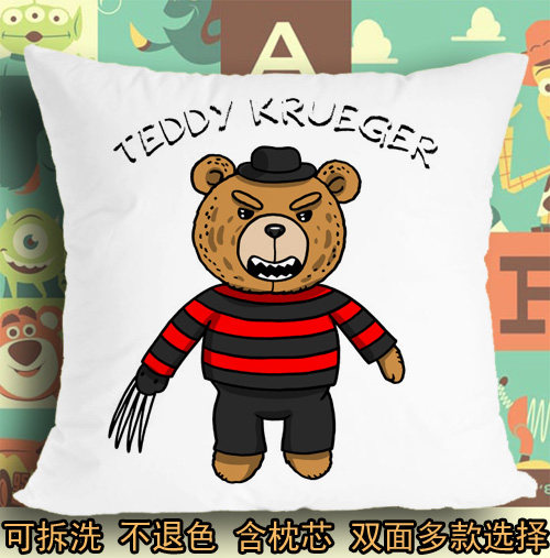 泰迪熊ted贱熊麻吉弗莱迪猛鬼街坐垫座垫软垫抱枕头毛绒靠垫子