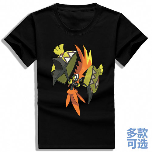卡璞鸣鸣蝶蝶哞哞鳍鳍精灵宝可梦打底全纯棉短袖t恤衫半袖上衣服