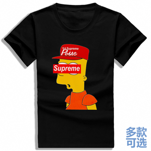 super辛普森大青蛙布偶秀潮牌男女全纯棉短袖t恤打底衫半袖上衣服