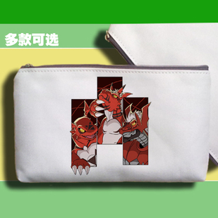 数码宝贝暴龙基尔兽大古拉兽笔袋帆布笔袋手机包手拿收纳袋子