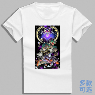 宝可梦飘飘球露奈雅拉烛光灵雪妖女谜拟丘全纯棉短袖t恤衫上衣服
