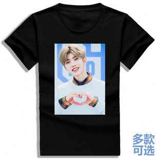 蔡徐坤KUN偶像练习生明星同款卡通全纯棉短袖t恤衫半袖上衣服