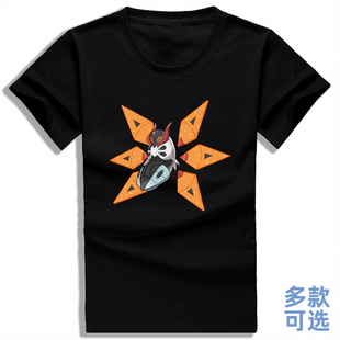 铁毒蛾爬地翅火神蛾宝可梦朱紫口袋妖怪全纯棉短袖t恤衫上衣服
