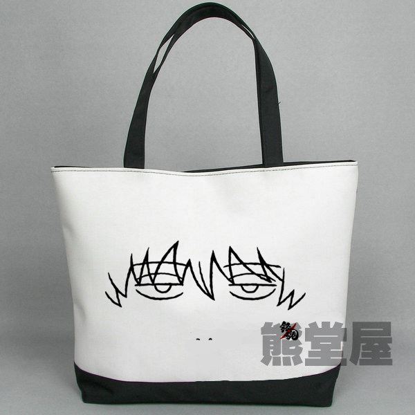 手提帆布包单肩包银魂银他妈 阿银挖鼻孔 猥琐 白夜叉