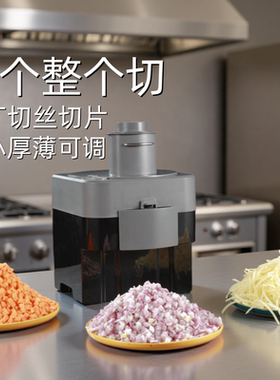 商用切丁机大料口切菜机多功能切丝切片狼牙土豆机洋葱萝卜切块机