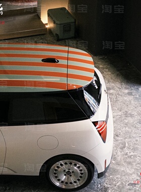 宝马MINICooperF56电动MINI J01条纹顶车贴拉花F54 定制贴纸