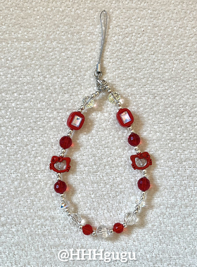 HHHgugu手机链条可爱KT猫咪短挂绳挂链手机链钥匙扣饰品ccd短绳