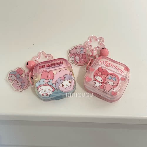 HHHgugu 日韩卡通可爱美乐蒂适用于AirPods3保护套AirPods第三代苹果airpods1/2代pro无线蓝牙耳机套保护壳