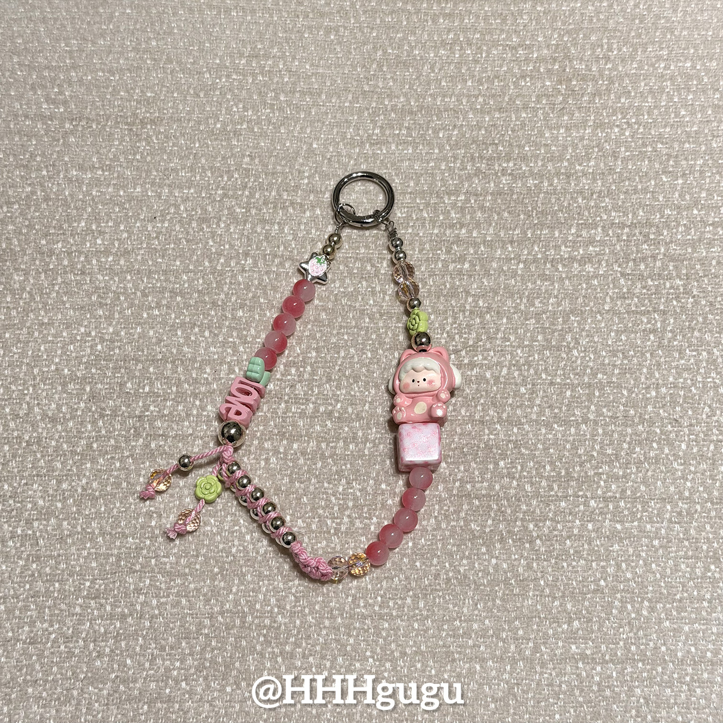 HHHgugu手机链条学生可爱粉娃娃方珠ccd短挂绳包包手机链钥匙扣,饰品/流行首饰/时尚饰品新,其他DIY饰品配件,淘宝优惠券,粉丝福利购,淘宝优惠卷