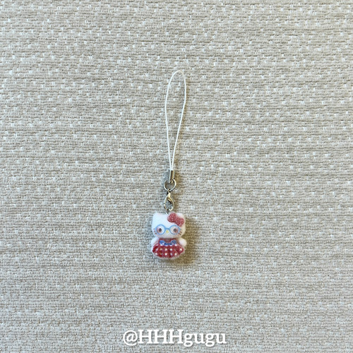 HHHgugu手机链条学生ins可爱眼镜毛衣KTccd短挂绳包包手机链饰品