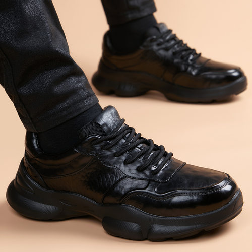 2025新款厚底休闲皮鞋男士休闲鞋