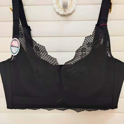 薄款网纱透气无钢圈侧收文胸罩