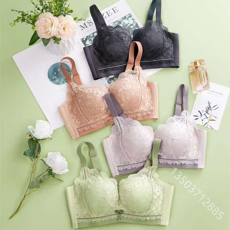 文胸古蒂花夏季新款内衣聚拢无骨