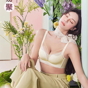 古蒂花内衣2990新款小胸显大中厚AB杯无钢圈侧收性感无磁文胸无痕