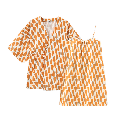 古堡花园人气纯棉女罩衫家居服