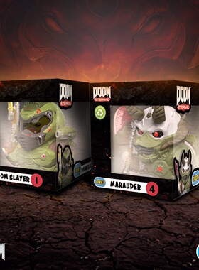 Tubbz小黄鸭DOOM Slayer毁灭战士游戏周边模型动漫手办玩具玩偶3