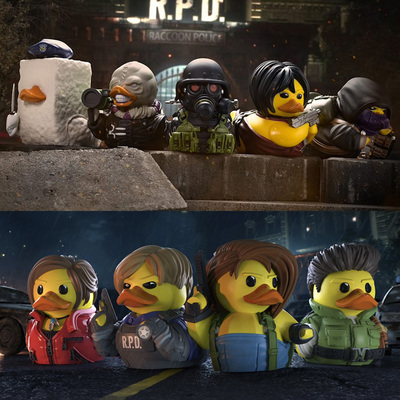 生化危机周边小黄鸭模型手办公仔