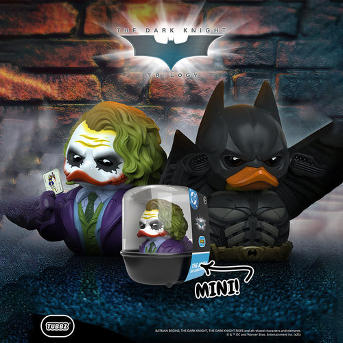 Tubbz Dark Knight Joker DC漫画小丑蝙蝠侠小黄鸭玩具手办公仔1
