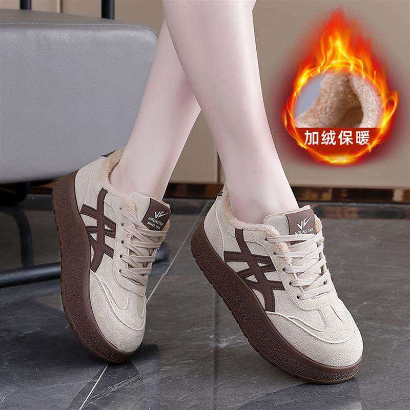 福建晋江品牌女鞋2025秋冬新款女士帕拉鞋加绒保暖运动休闲板a07