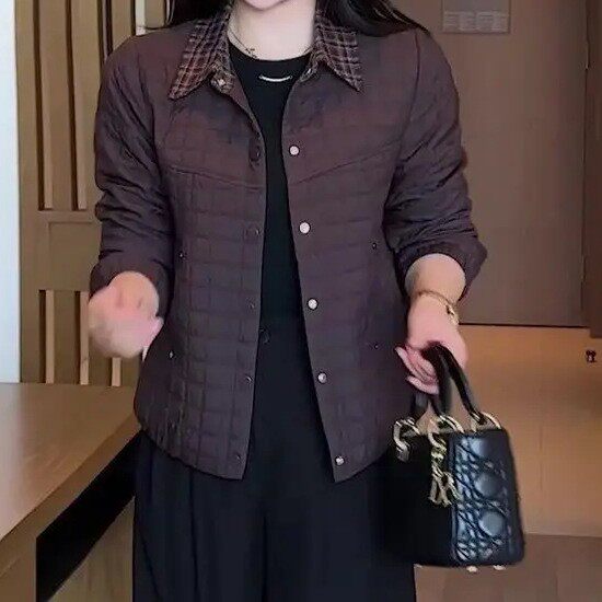 夹克短款衬衫外套女春秋2026新款妈妈春装宽松显瘦棒球服上衣