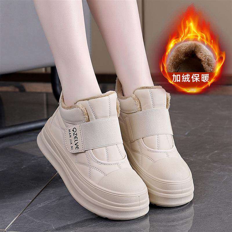 福建晋江品牌女鞋2025冬季女士帕拉鞋加绒保暖雪地靴运动休闲a23