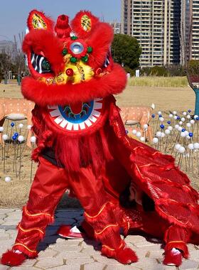 舞狮醒狮头双人羊毛舞狮服装