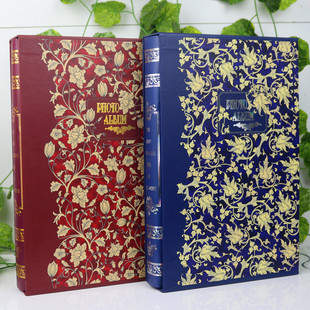 相册包邮5寸7寸混装290张相册复古古典碎花插页式大容量家庭影集