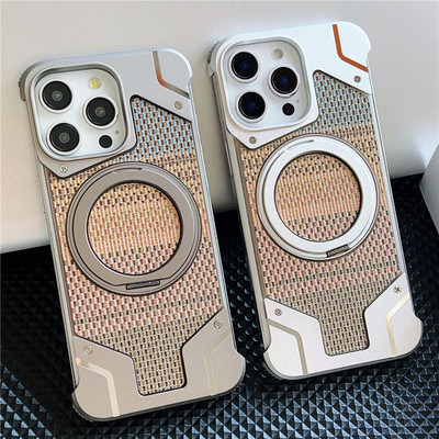 iPhone苹果17金属16铝合金15实木14碳纤维13凯夫拉Pro透明MAX胡桃Plus芳伦蚕丝手机壳磁吸充电支架无边框战甲