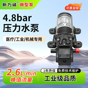 新为诚直销 医疗清洗器械 电动隔膜水泵12伏ASP5526直流自吸泵24V