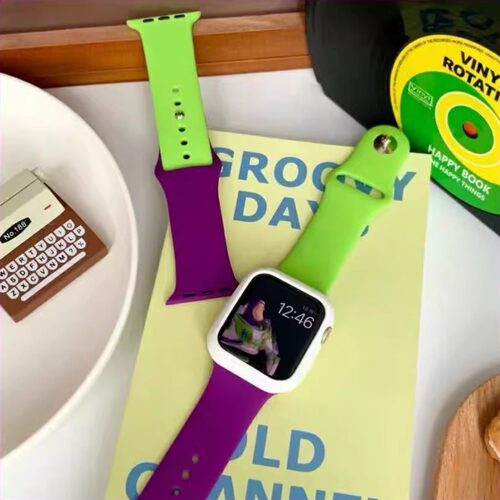 巴斯光年表带适用iwatch4/5/6ultra硅胶苹果S8手表带华强北S9通用