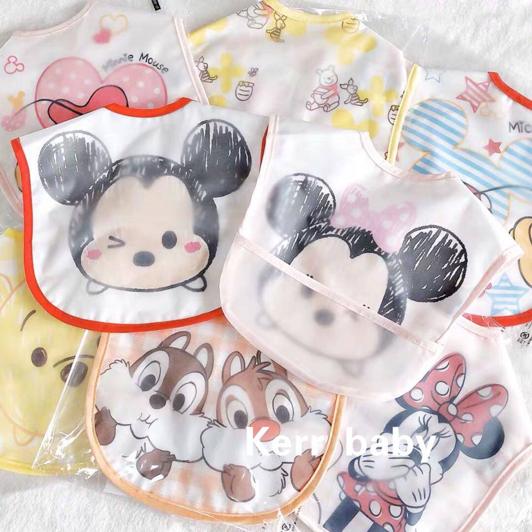 kerr baby 出口宝宝防水围兜婴儿防漏围嘴儿童辅食防脏免洗小饭兜