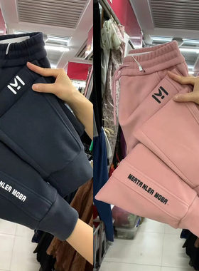 高腰百搭防风裤女九分裤显瘦宽松