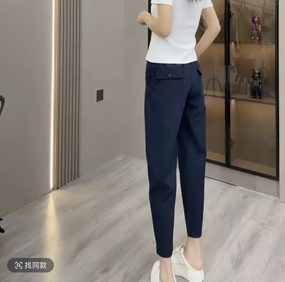 2025夏季款抗皱小个子九分休闲裤