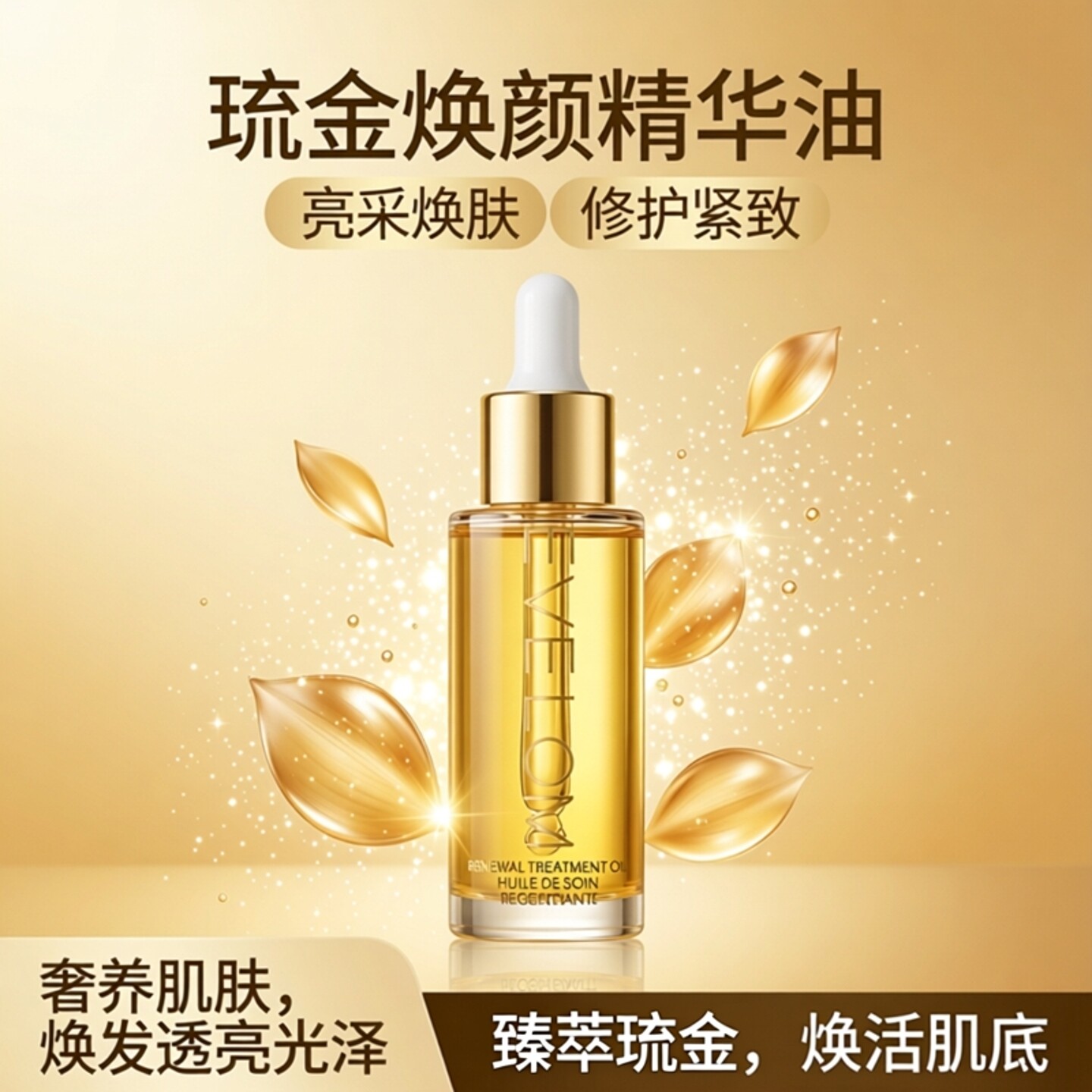 evelom伊芙珑亮采臻养焕颜琉金精华油滋润修护舒缓紧致改善暗沉