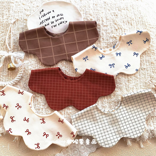 ins风韩系婴儿纯棉口水巾