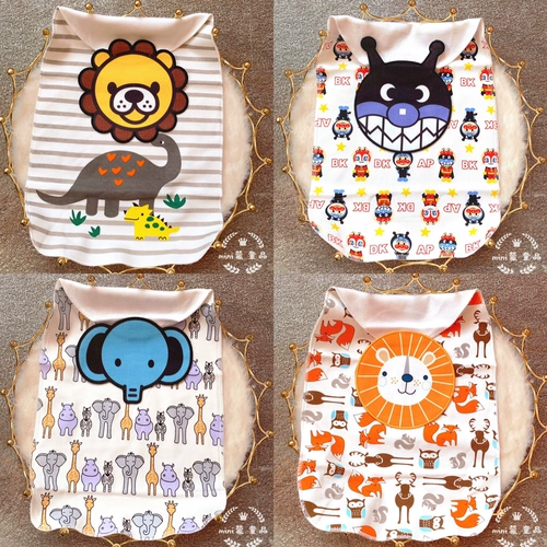 Детское хлопковое мультяшное полотенце от пота, детский шарф, большой антиперспирант для детского сада, подходит для подростков