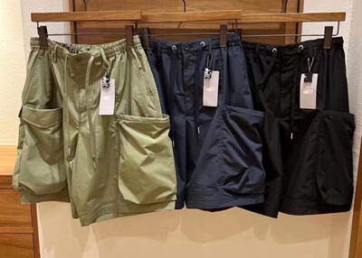 自主23SS BEAMS X NULL TOKYO 抽绳大口袋速干机能宽松沙滩裤