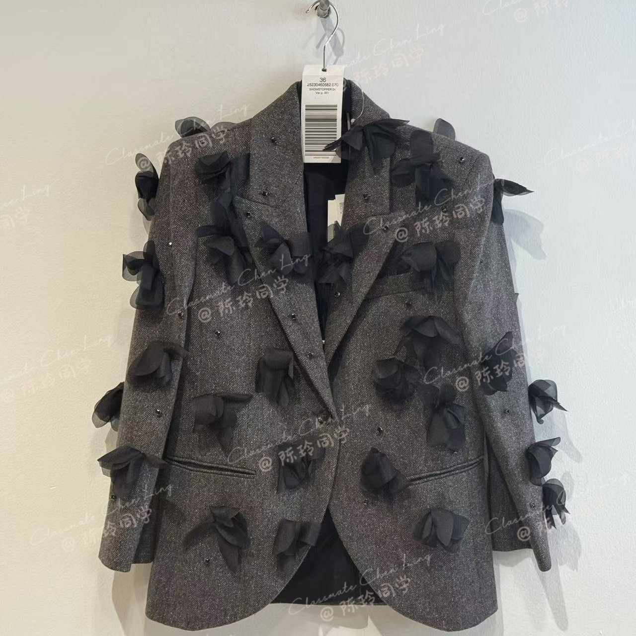 MARELLA绵羊毛混纺西装外套