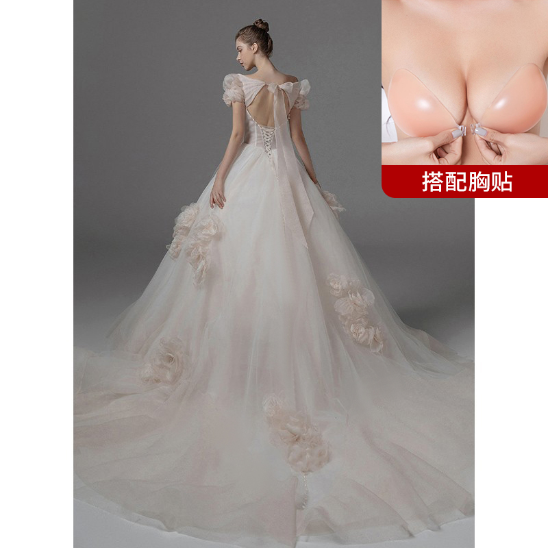  Light champagne trailer+breast sticker+L   + $36.14 