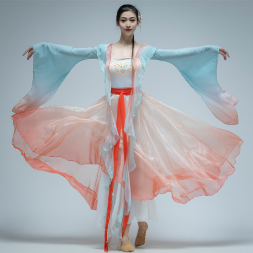 古典舞蹈纱衣飘逸大摆女儿情同款